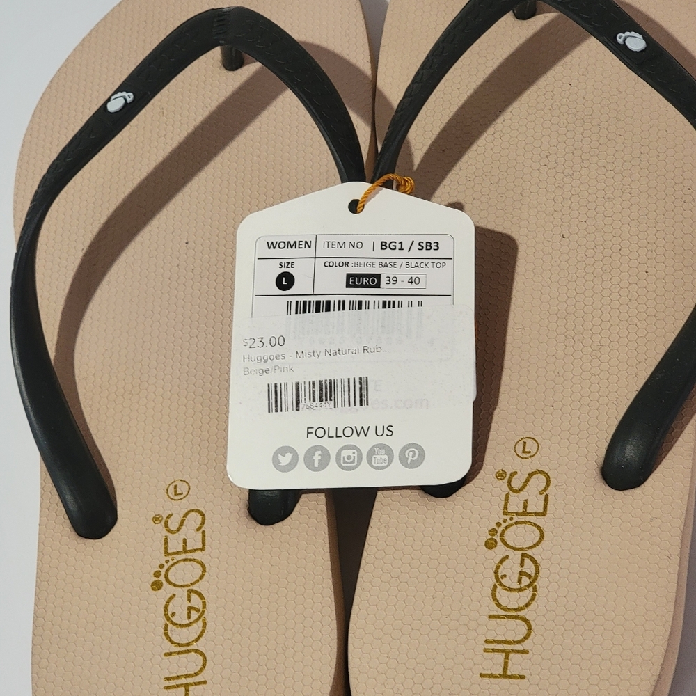 NWT Huggoes Flip Flops